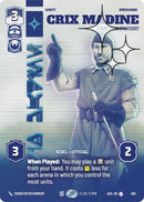 Image for Crix Madine - Strike Team Strategist (Prestige Foil) (868) (Ashes of the Empire) (ASH) - Star Wars: Unlimited