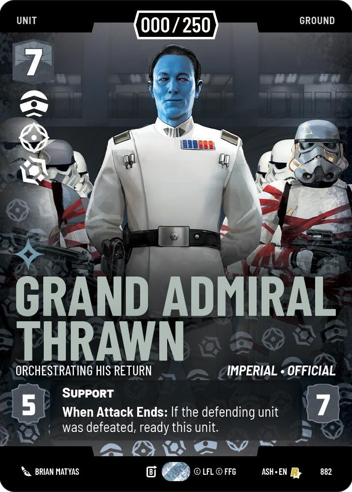 Image for Grand Admiral Thrawn - Orchestrating His Return (Serialized) (882) (Ashes of the Empire) (ASH) - Star Wars: Unlimited