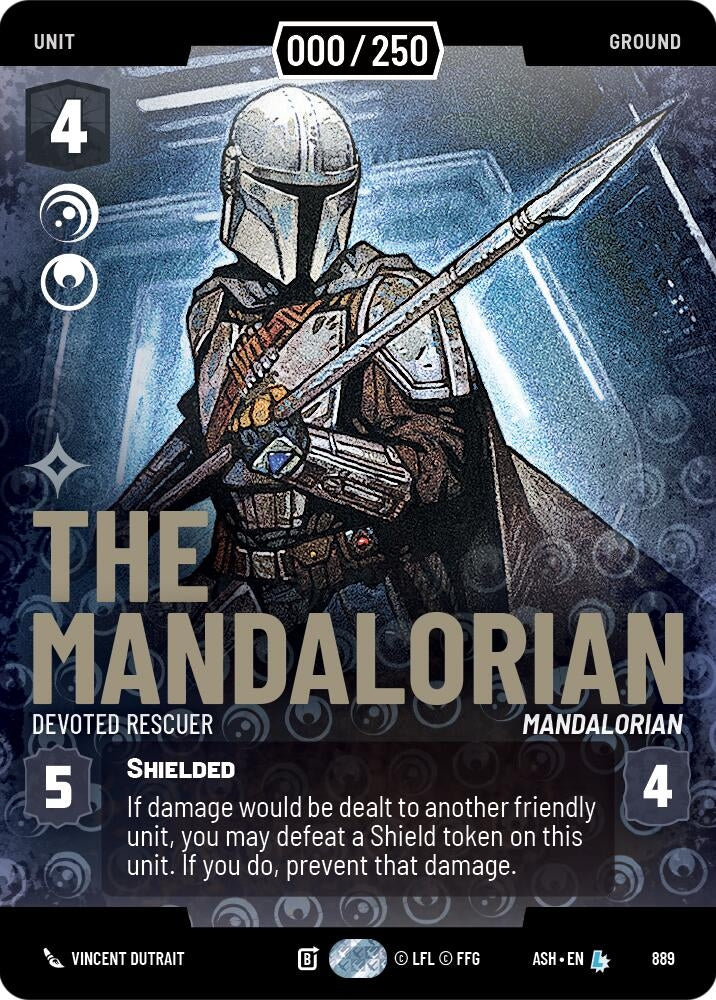 Image for The Mandalorian - Devoted Rescuer (Serialized) (889) (Ashes of the Empire) (ASH) - Star Wars: Unlimited