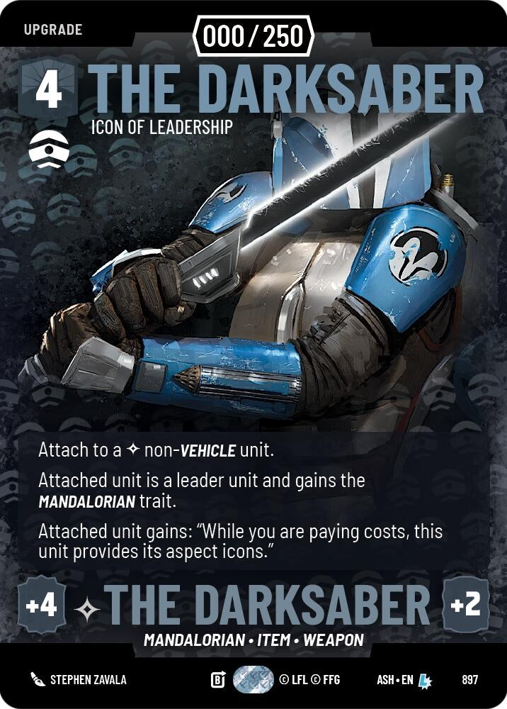 Image for The Darksaber - Icon of Leadership (Serialized) (897) (Ashes of the Empire) (ASH) - Star Wars: Unlimited