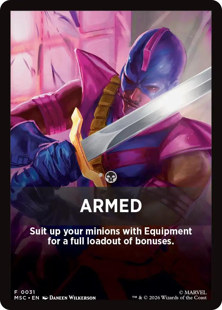 Image for Armed Theme Card (31) (Commander: Marvel Super Heroes) (MSC) - Magic: The Gathering