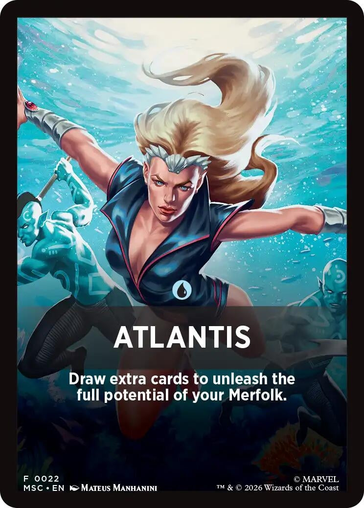 Image for Atlantis Theme Card (22) (Commander: Marvel Super Heroes) (MSC) - Magic: The Gathering
