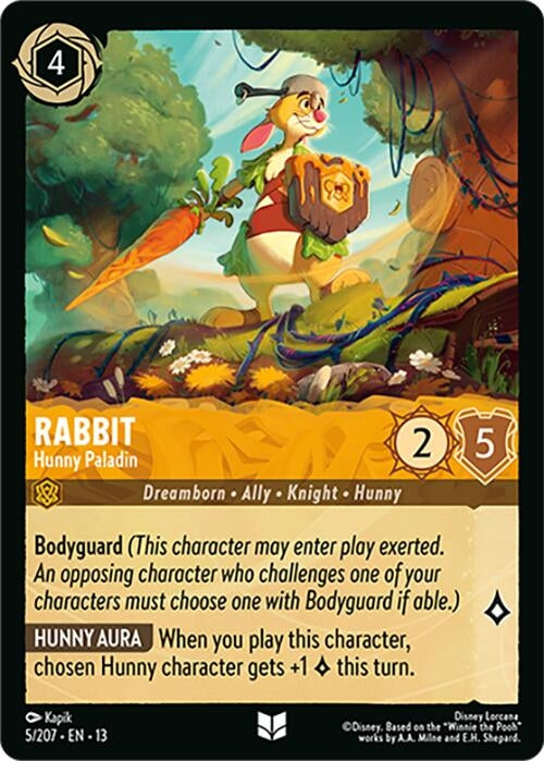 Image for Rabbit - Hunny Paladin (5/204) (Attack of the Vine!) (13) - Disney Lorcana