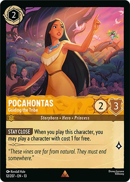 Image for Pocahontas - Guiding the Tribe (12/204) (Attack of the Vine!) (13) - Disney Lorcana