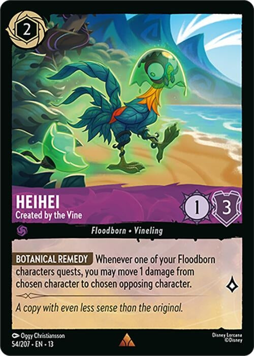 Image for Heihei - Created by the Vine (54/204) (Attack of the Vine!) (13) - Disney Lorcana