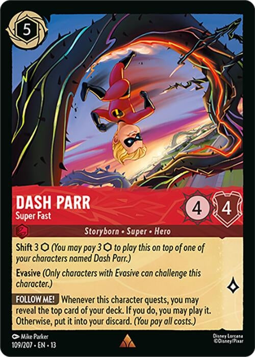 Image for Dash Parr - Super Fast (109/204) (Attack of the Vine!) (13) - Disney Lorcana