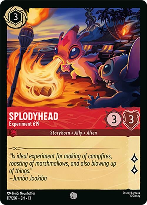 Image for Splodyhead - Experiment 619 (117/204) (Attack of the Vine!) (13) - Disney Lorcana