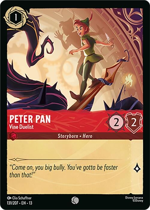 Image for Peter Pan - Vine Duelist (131/204) (Attack of the Vine!) (13) - Disney Lorcana