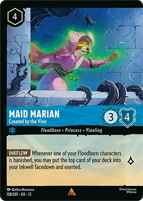 Image for Maid Marian - Created by the Vine (Foil) (158/204) (Attack of the Vine!) (13) - Disney Lorcana