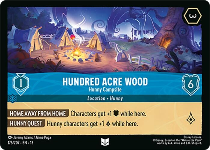 Image for Hundred Acre Wood - Hunny Campsite (175/204) (Attack of the Vine!) (13) - Disney Lorcana