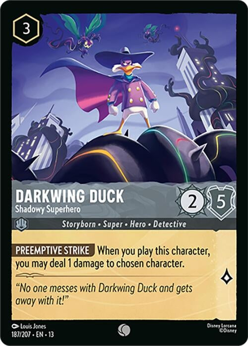 Image for Darkwing Duck - Shadowy Superhero (187/204) (Attack of the Vine!) (13) - Disney Lorcana