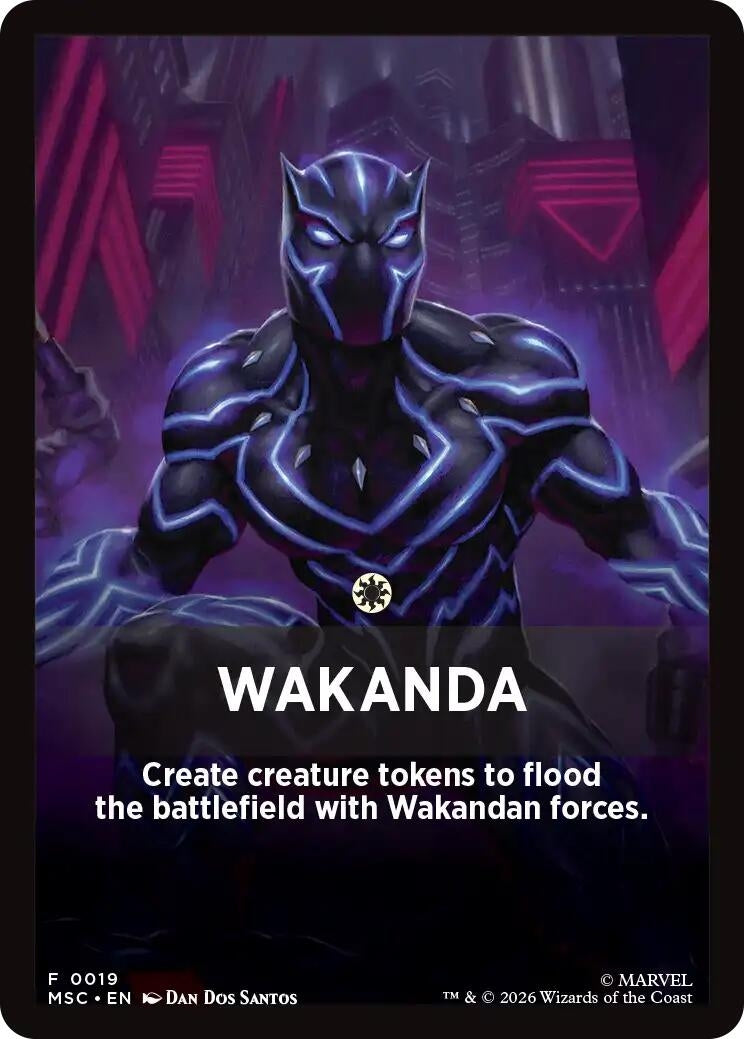 Image for Wakanda Theme Card (19) (Commander: Marvel Super Heroes) (MSC) - Magic: The Gathering