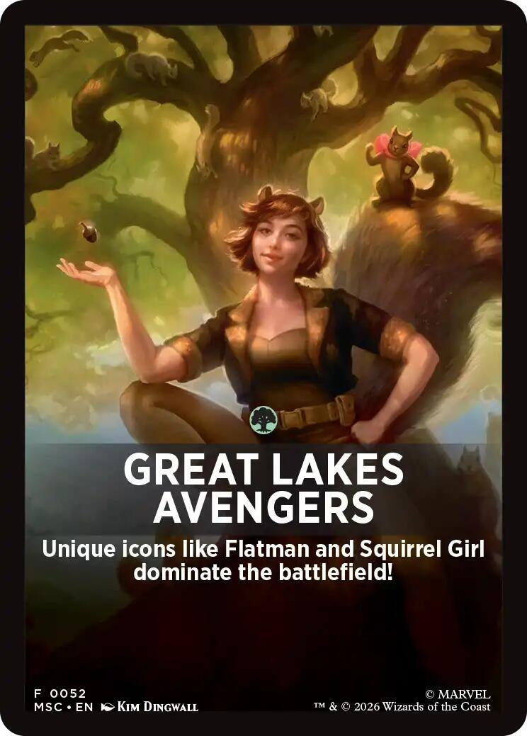 Image for Great Lakes Avengers Theme Card (52) (Commander: Marvel Super Heroes) (MSC) - Magic: The Gathering