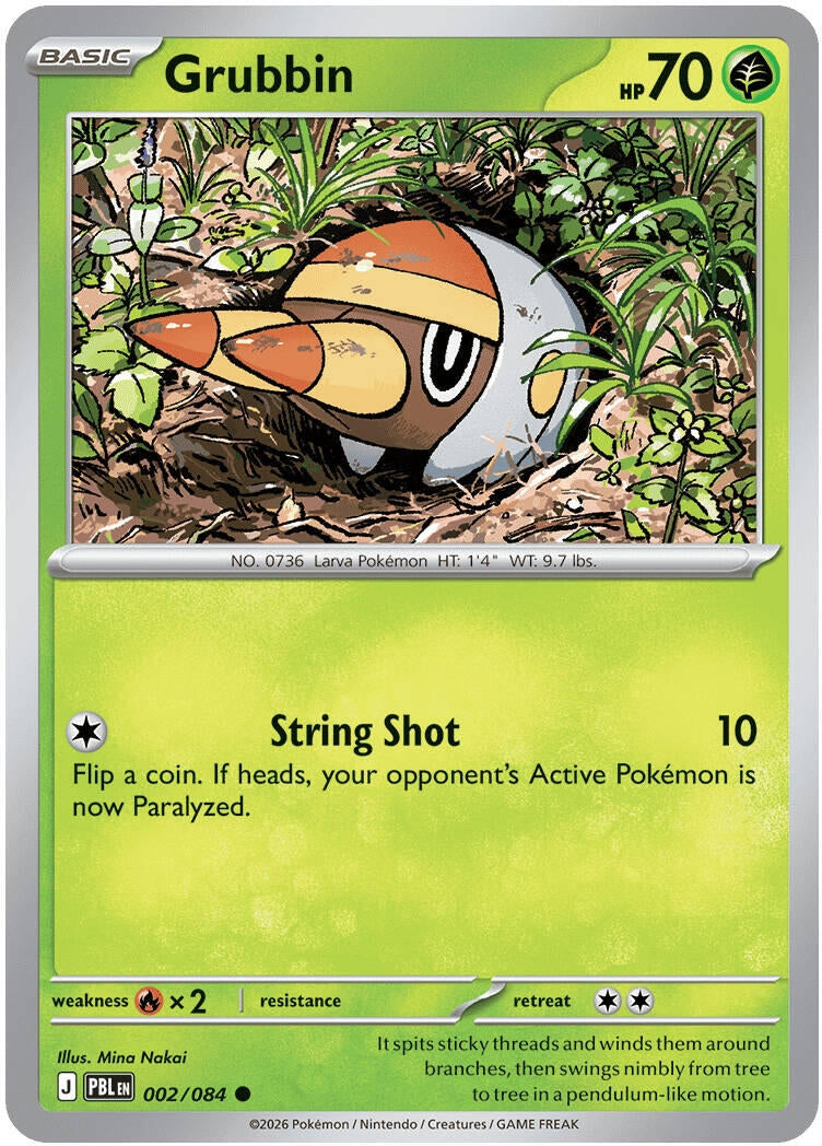 Image for Grubbin (002/084) (ME05: Pitch Black) (ME05) - Pokemon