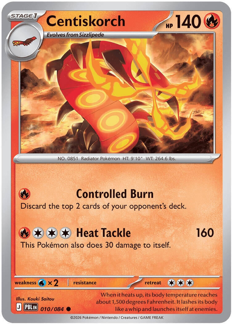 Image for Centiskorch (010/084) (ME05: Pitch Black) (ME05) - Pokemon