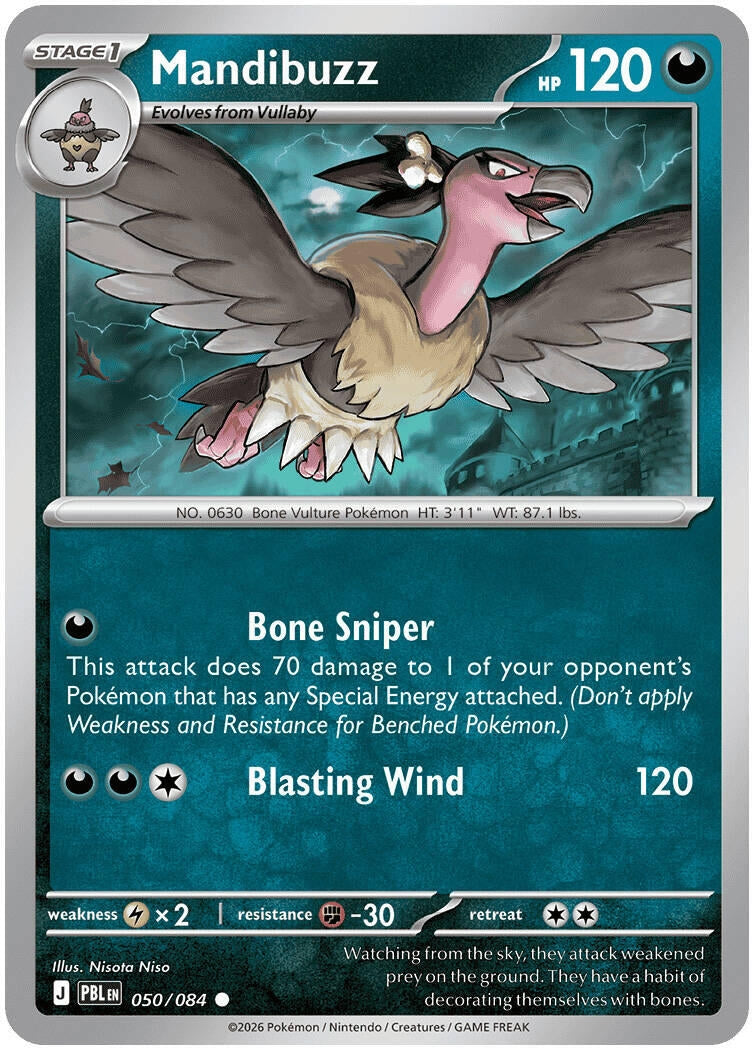Image for Mandibuzz (050/084) (ME05: Pitch Black) (ME05) - Pokemon