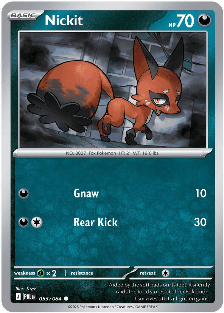 Image for Nickit (053/084) (ME05: Pitch Black) (ME05) - Pokemon