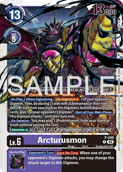 Image for Arcturusmon (Official Store Tournament 2026 Vol. 3 Participant) (P-240 P) (Digimon Promotion Cards) (D-PR) - Digimon Card Game