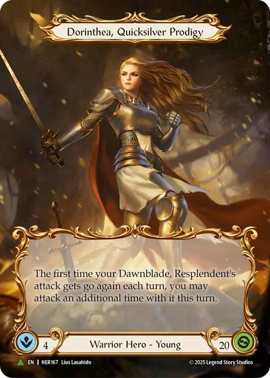 Image for Dorinthea, Quicksilver Prodigy (Marvel) - HER167 (HER167) (Flesh and Blood: Promo Cards) (PR) - Flesh and Blood TCG