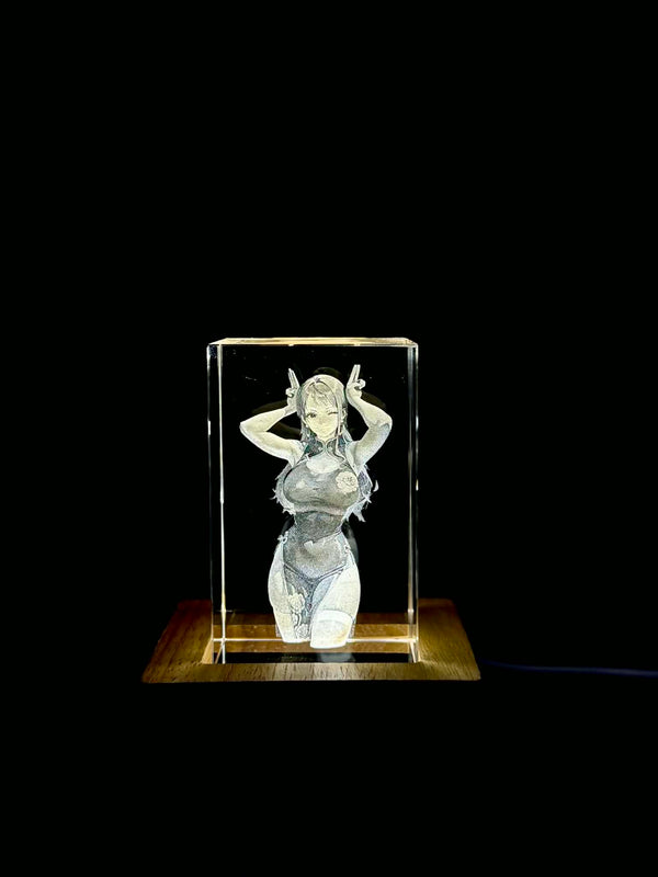 Nami Kimono 3D Crystal Engraving – One Piece Anime Laser Crystal Display