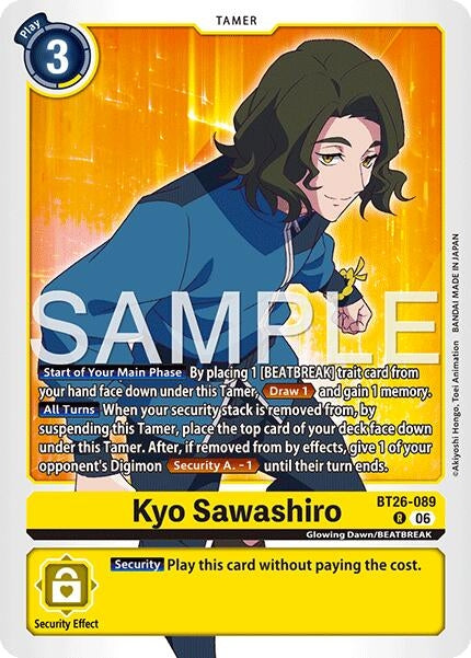 Image for Kyo Sawashiro (BT26-089 R) (Timeless Bonds) (BT-26) - Digimon Card Game