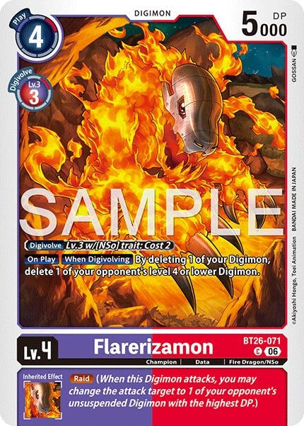 Image for Flarerizamon (BT26-071 C) (Timeless Bonds) (BT-26) - Digimon Card Game