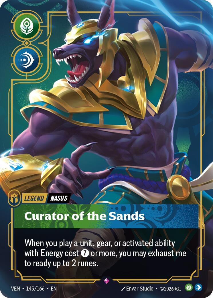 Image for Nasus - Curator of the Sands (145/166) (Vendetta) (VEN) - Riftbound: League of Legends Trading Card Game