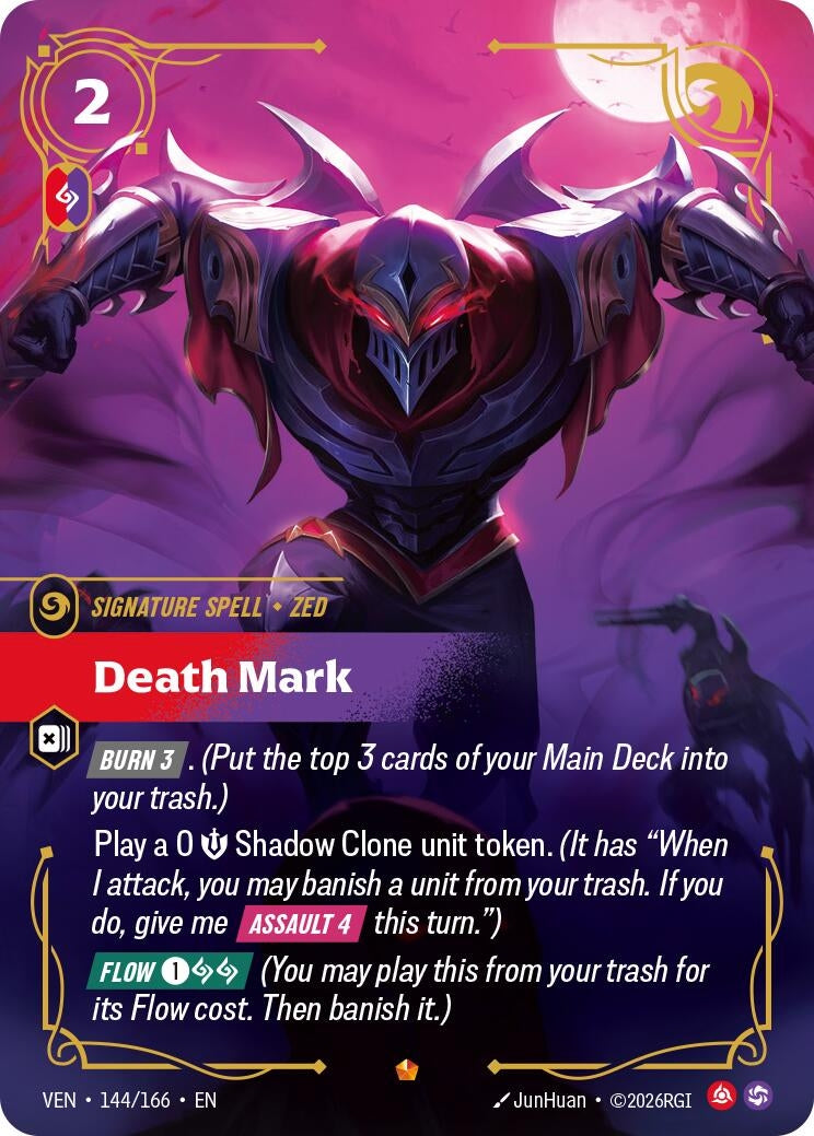 Image for Death Mark (144/166) (Vendetta) (VEN) - Riftbound: League of Legends Trading Card Game
