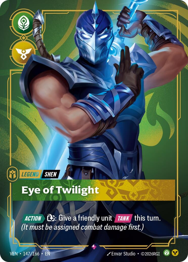 Image for Shen - Eye of Twilight (147/166) (Vendetta) (VEN) - Riftbound: League of Legends Trading Card Game