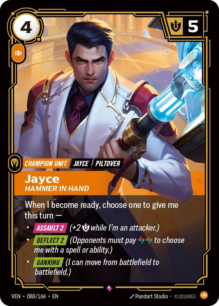 Image for Jayce - Hammer in Hand (088/166) (Vendetta) (VEN) - Riftbound: League of Legends Trading Card Game