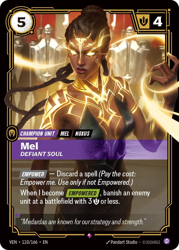 Image for Mel - Defiant Soul (110/166) (Vendetta) (VEN) - Riftbound: League of Legends Trading Card Game