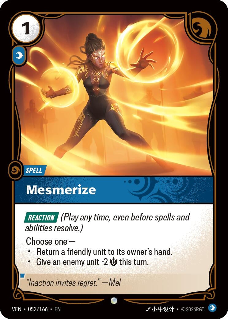 Image for Mesmerize (052/166) (Vendetta) (VEN) - Riftbound: League of Legends Trading Card Game