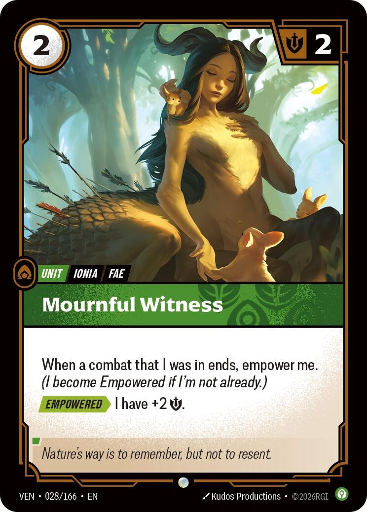 Image for Mournful Witness (028/166) (Vendetta) (VEN) - Riftbound: League of Legends Trading Card Game