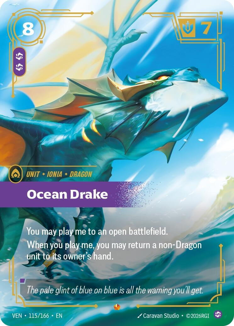 Image for Ocean Drake (115/166) (Vendetta) (VEN) - Riftbound: League of Legends Trading Card Game
