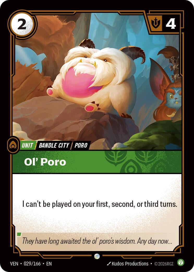 Image for Ol' Poro (029/166) (Vendetta) (VEN) - Riftbound: League of Legends Trading Card Game