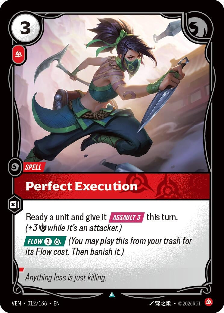 Image for Perfect Execution (012/166) (Vendetta) (VEN) - Riftbound: League of Legends Trading Card Game