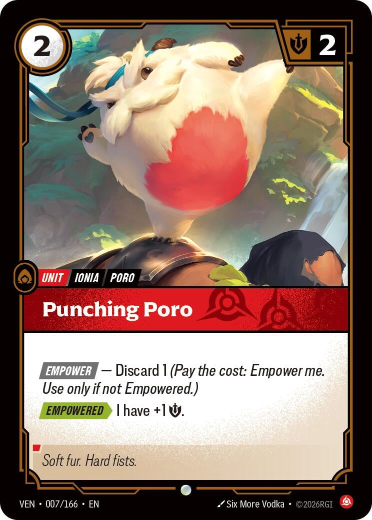Image for Punching Poro (007/166) (Vendetta) (VEN) - Riftbound: League of Legends Trading Card Game