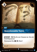 Image for Questionable Tome (054/166) (Vendetta) (VEN) - Riftbound: League of Legends Trading Card Game
