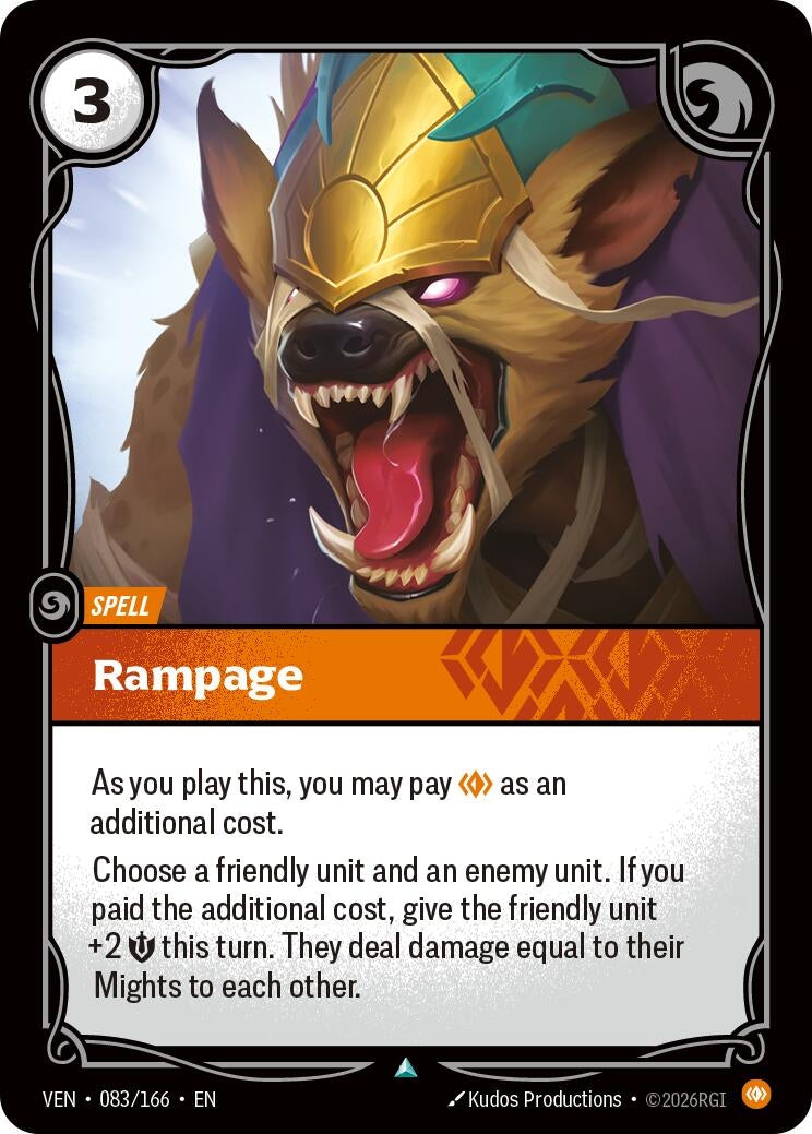 Image for Rampage (083/166) (Vendetta) (VEN) - Riftbound: League of Legends Trading Card Game