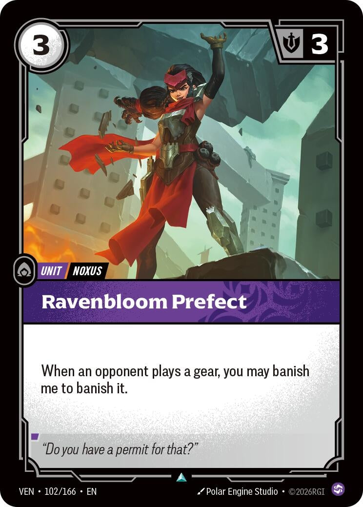Image for Ravenbloom Prefect (102/166) (Vendetta) (VEN) - Riftbound: League of Legends Trading Card Game