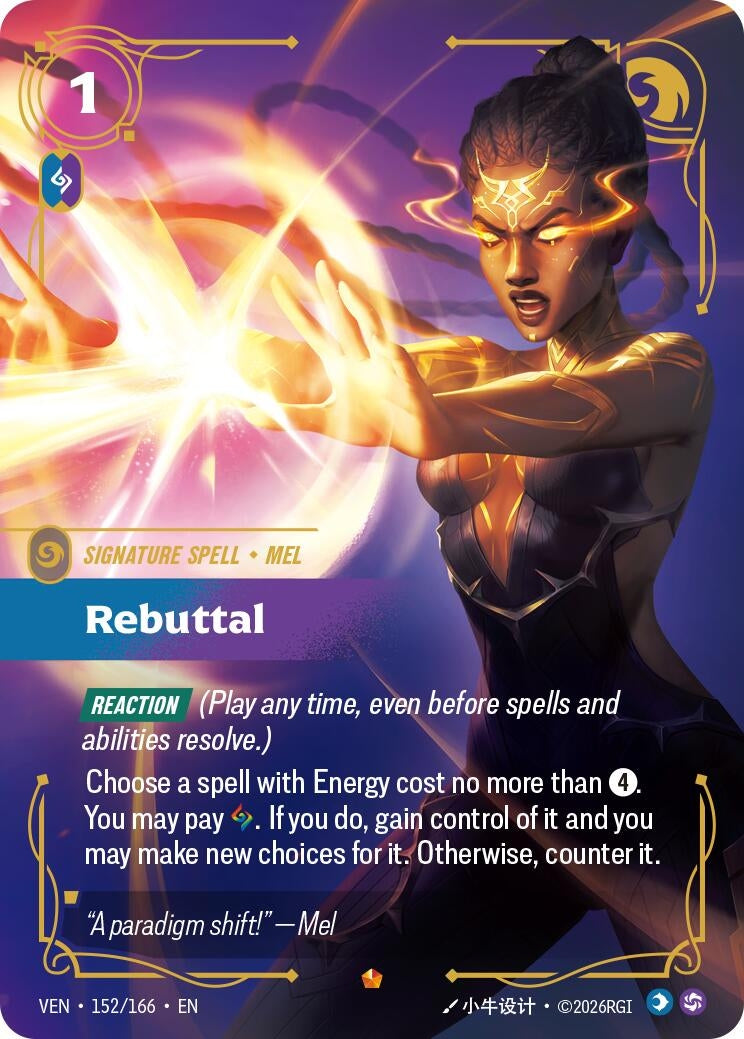 Image for Rebuttal (152/166) (Vendetta) (VEN) - Riftbound: League of Legends Trading Card Game