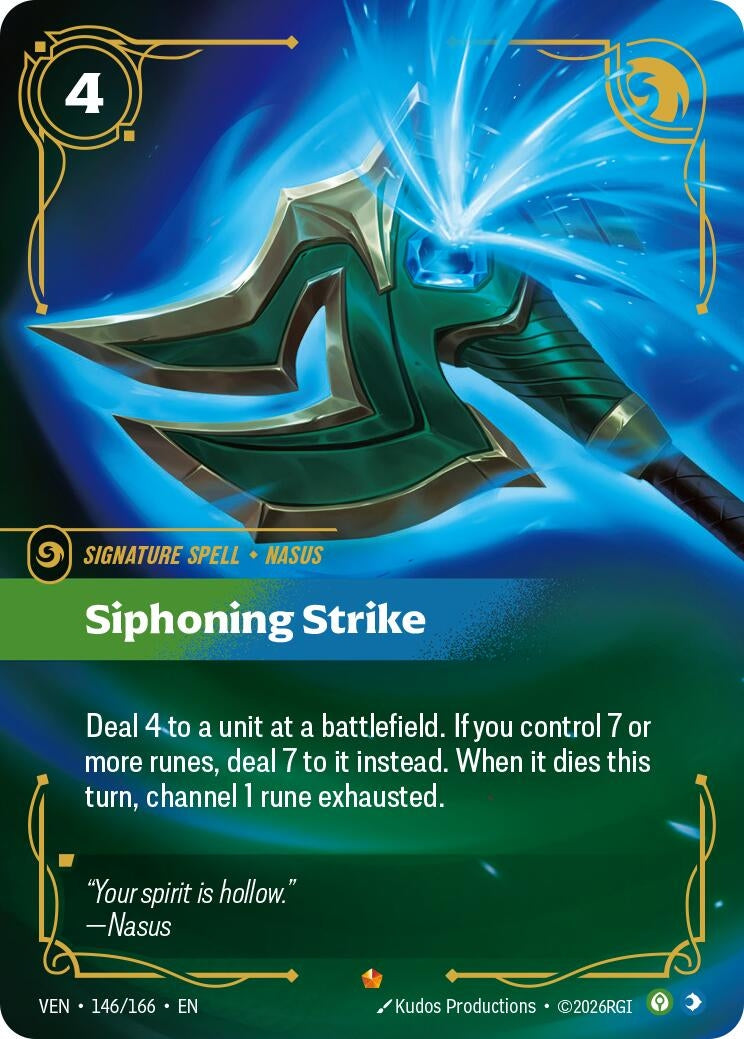 Image for Siphoning Strike (146/166) (Vendetta) (VEN) - Riftbound: League of Legends Trading Card Game