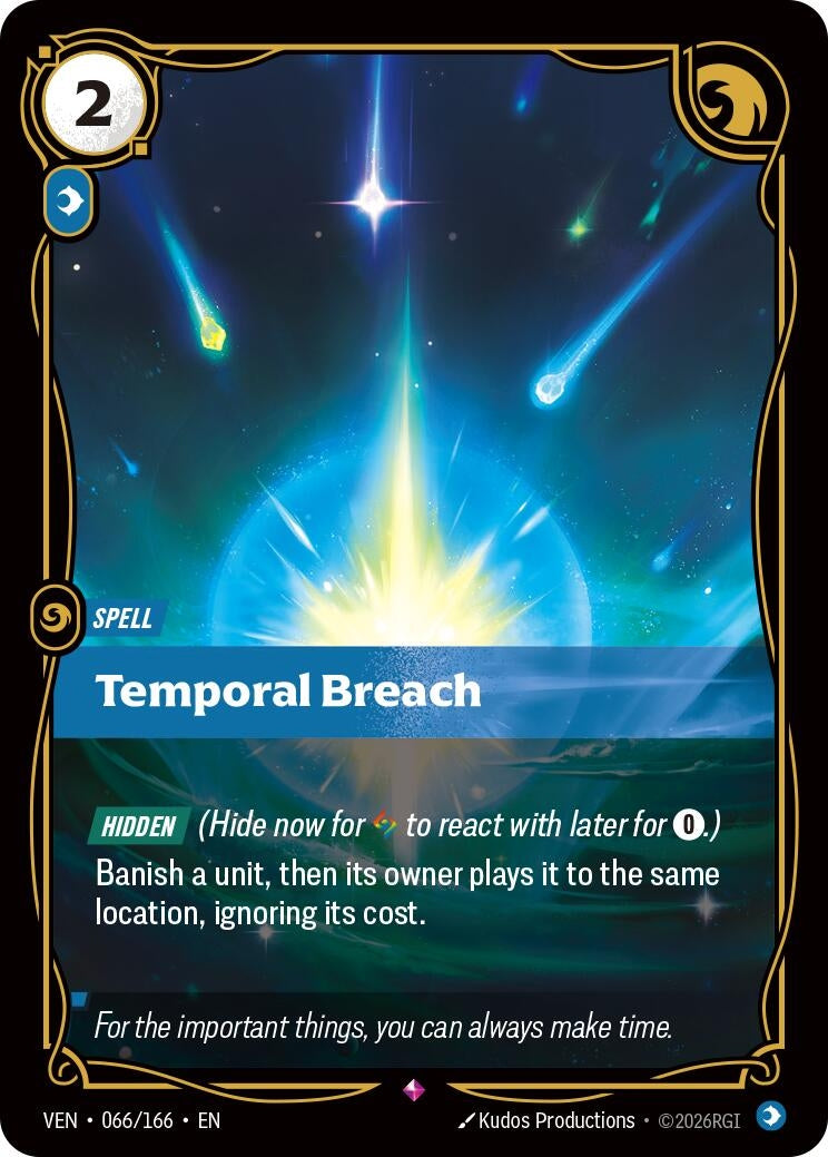 Image for Temporal Breach (066/166) (Vendetta) (VEN) - Riftbound: League of Legends Trading Card Game