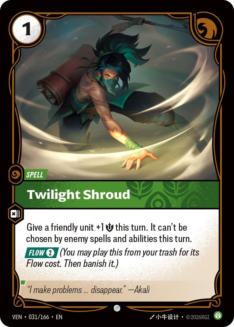 Image for Twilight Shroud (031/166) (Vendetta) (VEN) - Riftbound: League of Legends Trading Card Game