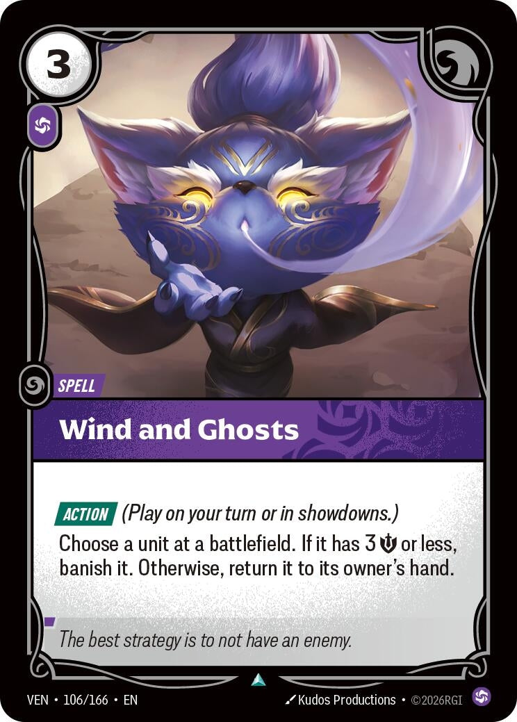 Image for Wind and Ghosts (106/166) (Vendetta) (VEN) - Riftbound: League of Legends Trading Card Game