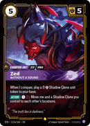 Image for Zed - Without a Sound (Alternate Art) (112a/166) (Vendetta) (VEN) - Riftbound: League of Legends Trading Card Game