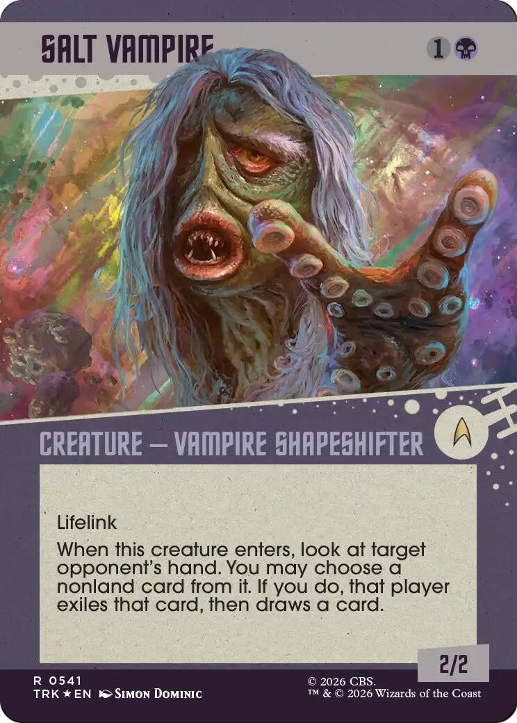 Image for Salt Vampire (Showcase) (Surge Foil) (541) (Star Trek) (TRK) - Magic: The Gathering