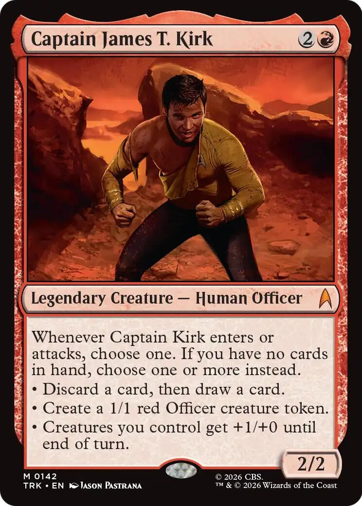 Image for Captain James T. Kirk (142) (Star Trek) (TRK) - Magic: The Gathering