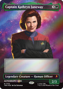 Image for Captain Kathryn Janeway (Borderless) (Signed) (1704) (Star Trek) (TRK) - Magic: The Gathering