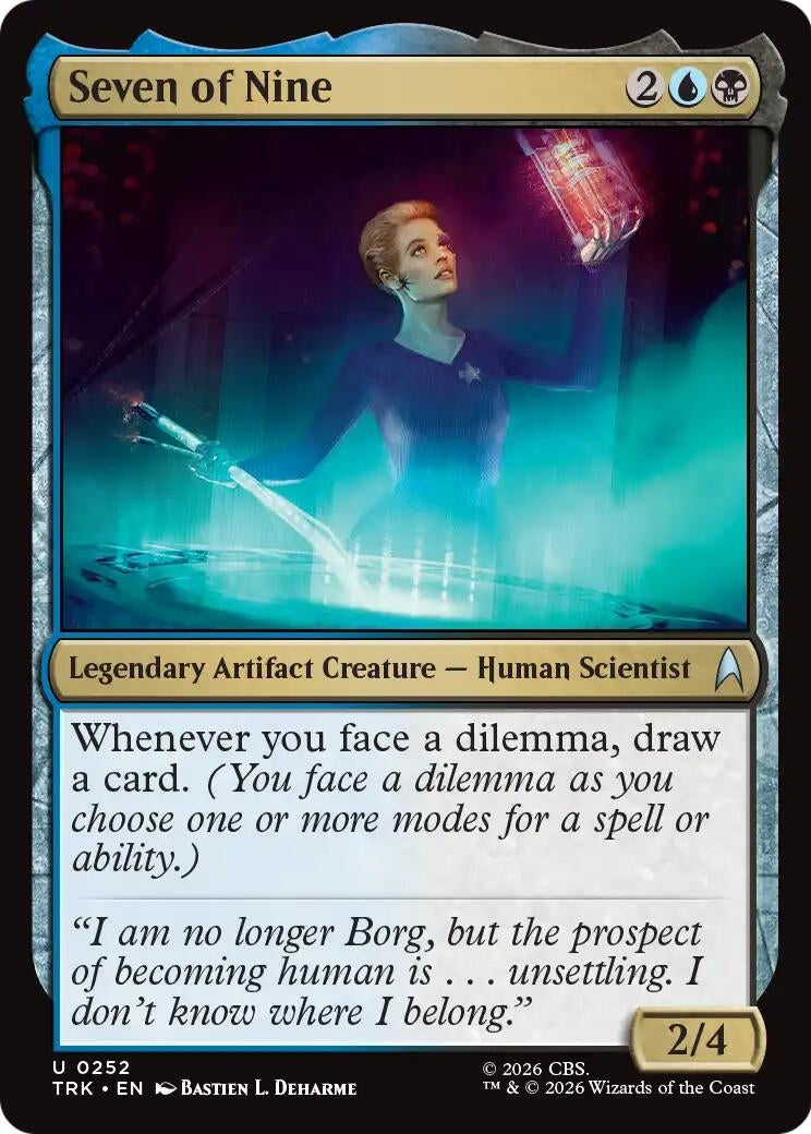 Image for Seven of Nine (252) (Star Trek) (TRK) - Magic: The Gathering